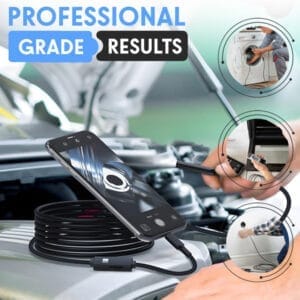 Vesfy Inspectiecamera Met App en Dubbele Camera - Verlichting - 5 Meter - 1920P HD - Android/IOS - IP67 Waterdicht - Endoscoop - Image 4